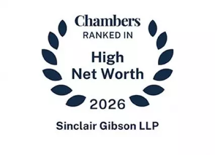 Sinclair Gibson recognised in Chambers High New Worth 2026